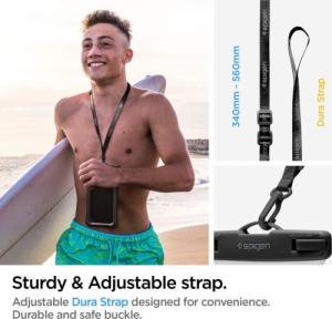 Spigen SPIGEN A610 UNIVERSAL WATERPROOF FLOAT CASE 2-PACK BLACK 8