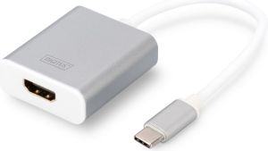 Adapter USB Digitus USB-C - HDMI Srebrny  (DA-70836) 1