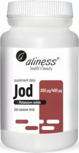 Aliness Jod jodek potasu 200g / 400g 200 tabletek ALINESS 1
