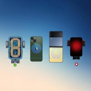 Joyroom JOYROOM JR-ZS246 VENT CAR MOUNT WIRELESS CHARGER 15W BLACK 12