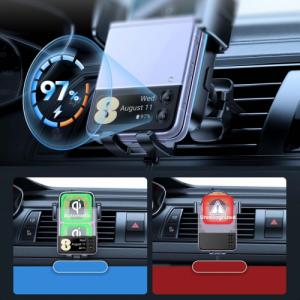 Joyroom JOYROOM JR-ZS246 VENT CAR MOUNT WIRELESS CHARGER 15W BLACK 7