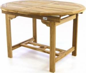 Divero Stół ogrodowy wykonany z drewna tekowego DIVERO - 120/170 cm 5