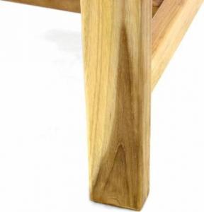 Divero Stół ogrodowy wykonany z drewna tekowego DIVERO - 120/170 cm 9