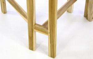 Divero STÓŁ DIVERO - stół tekowy ogrodowy - składany - 130 x 65 cm 2