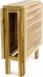 Divero STÓŁ DIVERO - stół tekowy ogrodowy - składany - 130 x 65 cm 4