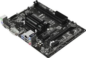 Płyta główna ASRock J3160M, J3160, DualDDR3-1600, SATA3, HDMI, DVI, D-Sub, USB 3.0, mATX 3