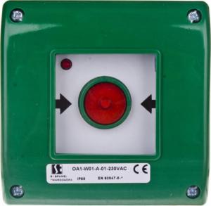 Shumee Przycisk awaryjny natynkowy 0Z 1R zielony OA1-W01-A-01-230VAC 1