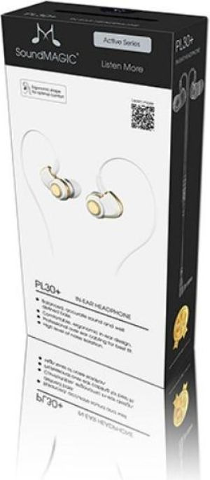 Słuchawki SoundMagic PL30+ biało-złote 2