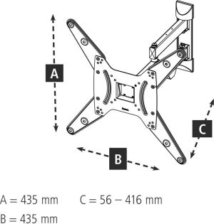 Hama Uchwyt ścienny 001181030000 32'' - 65'' 3