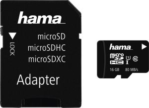 Karta Hama MicroSDHC 16 GB Class 10  (001241500000) 1