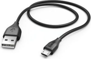 Kabel USB Hama USB-A - microUSB 1.4 m Czarny (001736100000) 1
