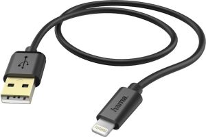 Kabel USB Hama USB-A - Lightning 1.5 m Czarny (001736350000) 1