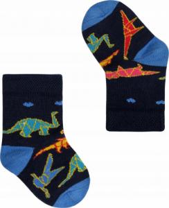 FAVES. Socks&Friends Kolorowe skarpetki, DINOZAURY dzieci 14-19 1