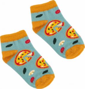 FAVES. Socks&Friends Skarpetki STOPKI kolorowe Pizza dzieci 14-19 1