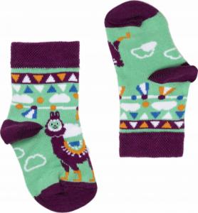 FAVES. Socks&Friends Śmieszne, kolorowe skarpetki, LAMY dzieci 14-19 1
