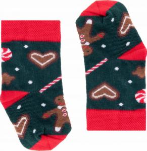 FAVES. Socks&Friends Świąteczne skarpetki, PIERNIKI dzieci 14-19 1