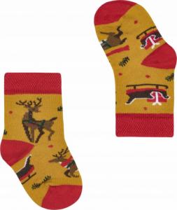 FAVES. Socks&Friends Świąteczne skarpetki, RENIFERY dzieci 14-19 1