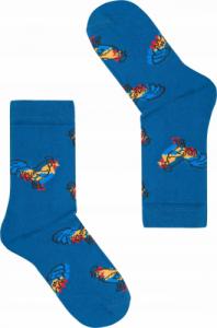 FAVES. Socks&Friends Śmieszne kolorowe skarpetki, KOGUTY dzieci 26-30 1