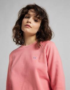 Lee DAMSKA BLUZA MATERIAŁOWA LEE PLAIN CREW NECK SWS CHERRY BLOSSOM L53RTXQJ L 2