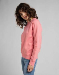 Lee DAMSKA BLUZA MATERIAŁOWA LEE PLAIN CREW NECK SWS CHERRY BLOSSOM L53RTXQJ L 5