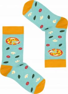 FAVES. Socks&Friends Śmieszne kolorowe skarpetki, PIZZA dzieci 31-35 1
