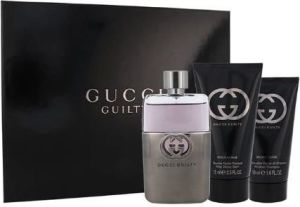 Gucci Guilty Pour Homme Zestaw dla mężczyzn EDT 90ml + 75ml After shave balm + 50ml Shower gel 1