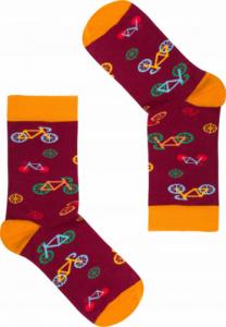 FAVES. Socks&Friends Śmieszne kolorowe skarpetki, ROWERY dzieci 31-35 1