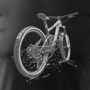 Topslang Koszulka rowerowa na rower z rowerem górskim MTB Góry Mountain Bike męska czarna REGULAR M 2