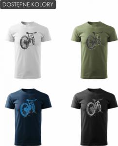 Topslang Koszulka rowerowa na rower z rowerem górskim MTB Góry Mountain Bike męska granatowa REGULAR M 2