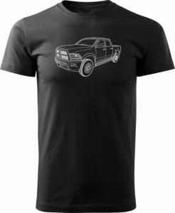 Topslang Koszulka Dodge Raam z samochodem Dodge Raam męska czarna REGULAR S 1