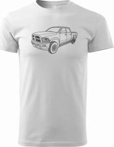 Topslang Koszulka Dodge Raam z samochodem Dodge Raam męska biały REGULAR XXL 1
