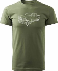 Topslang Koszulka Dodge Raam z samochodem Dodge Raam męska khaki REGULAR XL 1
