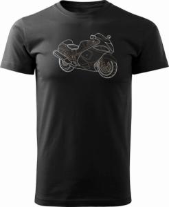 Topslang Koszulka motocyklowa na motor Suzuki Hayabusa męska czarna REGULAR r. XL 1