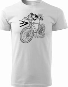 Topslang Koszulka rowerowa na rower z rowerem górskim MTB Góry Mountain Bike męska biała REGULAR S 1