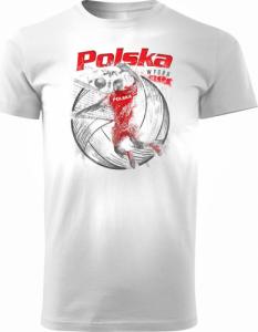 Topslang Koszulka polska siatkówka dla kibica do siatkówki siatkówka Volleyball męska biała REGULAR r. XXL 1