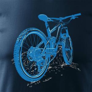 Topslang Koszulka rowerowa na rower z rowerem górskim MTB Góry Mountain Bike męska granatowa REGULAR XL 2