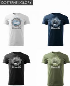 Topslang Koszulka z górami w góry wspinaczka climbing karabińczyk męska khaki REGULAR XL 3