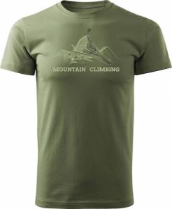 Topslang Koszulka z górami w góry wspinaczka climbing męska khaki REGULAR r. S 1