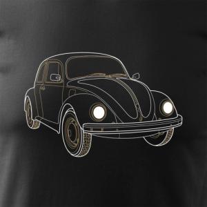 Topslang Koszulka VW Beatle garbus z samochodem garbusem męska czarna REGULAR M 2