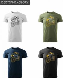 Topslang Koszulka rowerowa na rower z rowerem górskim MTB Góry Mountain Bike męska granatowa REGULAR XL 3