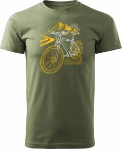 Topslang Koszulka rowerowa na rower z rowerem górskim MTB Góry Mountain Bike męska khaki REGULAR S 1