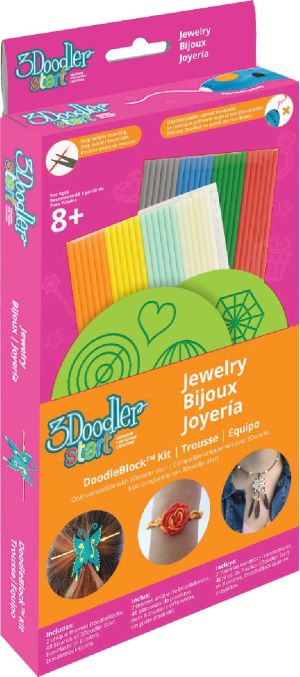 3Doodler DoodleBlocks - Zestaw szablonów do długopisu 3Doodler Start, BIŻUTERIA (DBKJW) 3