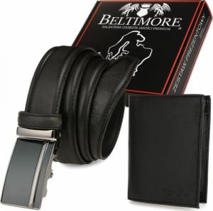 Beltimore Zestaw męski skórzany portfel pasek duży Beltimore U86 NoSize 1