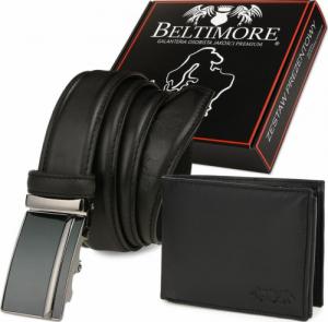 Beltimore Zestaw męski skórzany portfel pasek duży Beltimore U89 NoSize 1