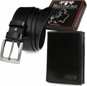 Beltimore Zestaw męski skórzany premium Beltimore portfel pasek U30 : Kolory - czarny, Rozmiar pasków - r.95-110 cm NoSize 1