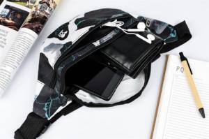 Beltimore Saszetka nerka pojemna solidna pasek niebieska BELTIMORE B92 NoSize 2