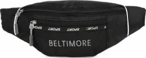 Beltimore Czarna Saszetka nerka Beltimore kodura pojemna solidna pasek B93 NoSize 2
