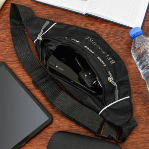 Beltimore Czarna Saszetka nerka Beltimore kodura pojemna solidna pasek B93 NoSize 4