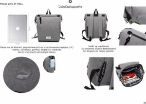 Plecak LuluCastagnette 14" (NELL GRIS) 4