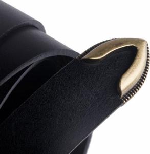 Peterson Skórzany pasek z zaokrągloną, masywną klamrą  Peterson 80 cm 4